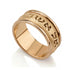 14K Yellow Gold Solid Engraved Jewish Wedding Ring